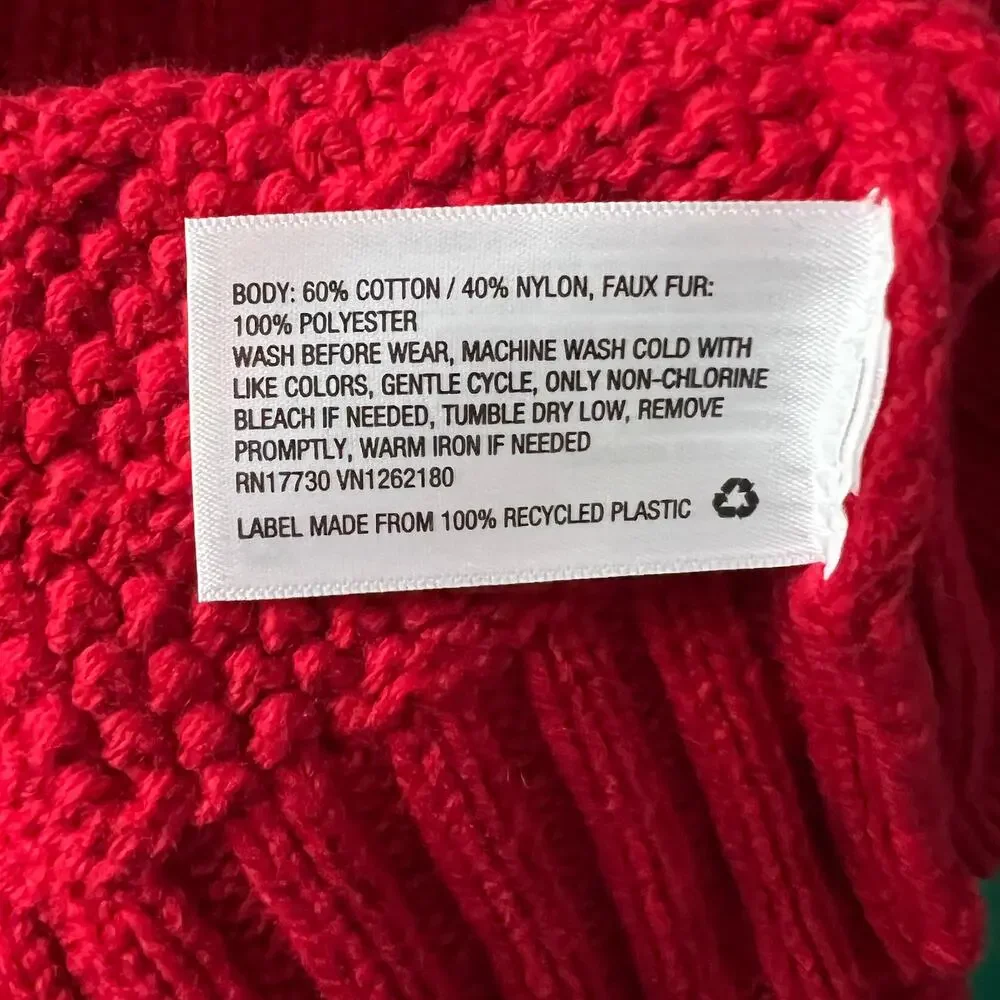 Cat & Jack Boys' Red Textured Mock Neck Button-Up Sweater - Size Small - NWT